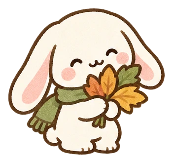 葉っぱとうさぎ