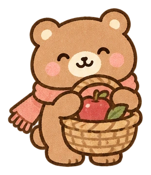 りんごとくま